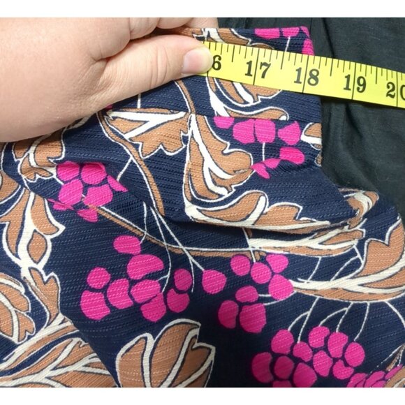 Ann Taylor Factory Womens Floral Long Sleeve Top Skirt Set Size L - Picture 11 of 13